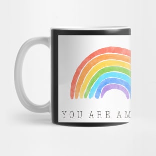 Rainbow You Are Amazing Mug